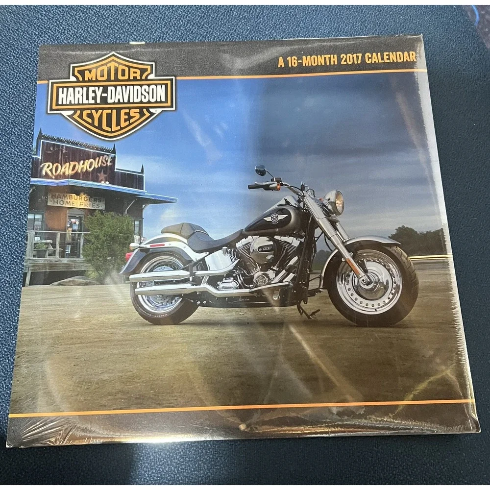 HARLEY-DAVIDSON MOTOR CYCLES‎  / 2017 16 Month Wall Calendar (Sealed)